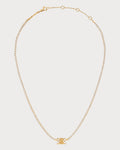 CELINE Triomphe Sparkle Necklace Brass(Gold)