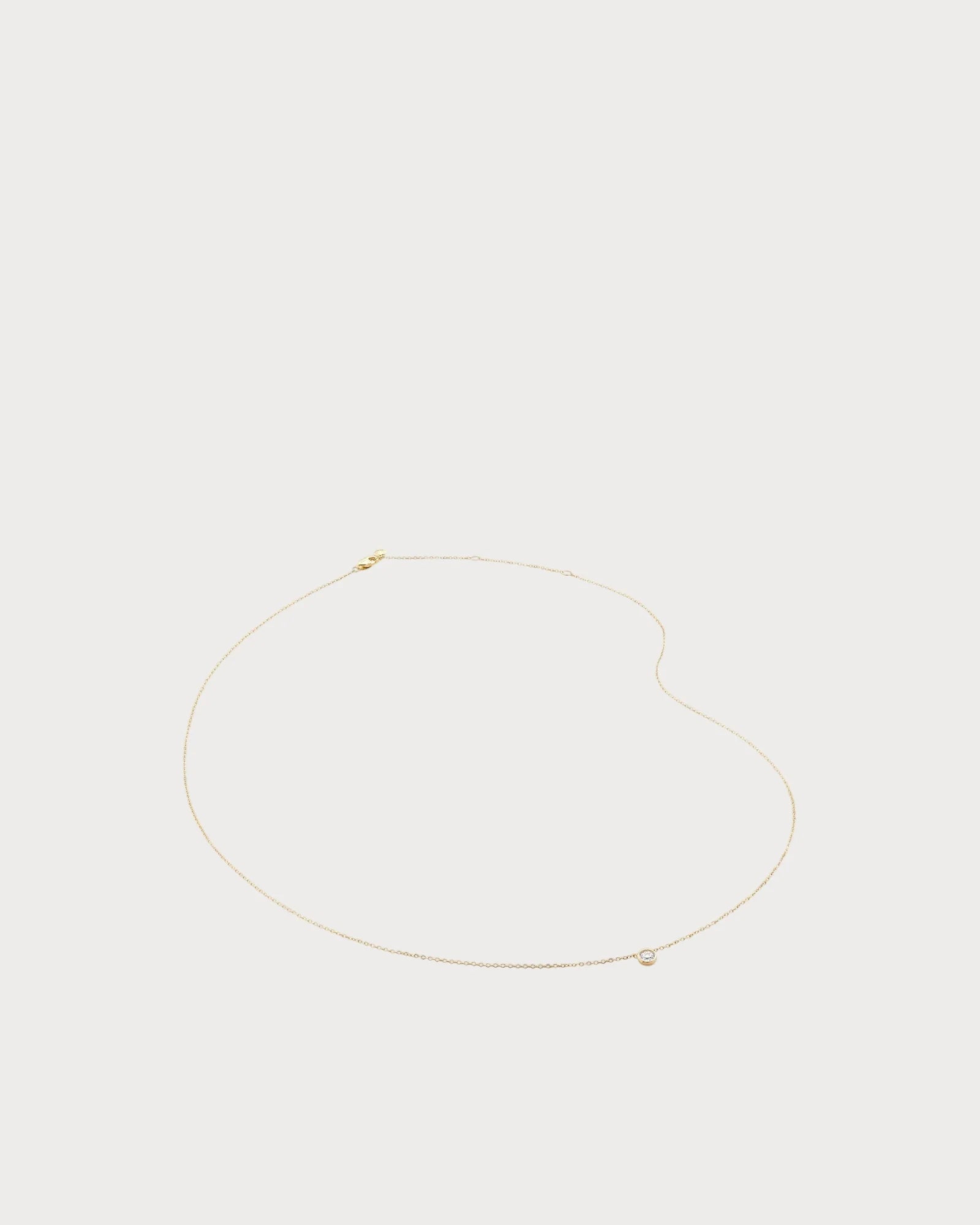 MONICA VINADER Lab-Grown 14ct Yellow-Gold And 0.06ct Lab-Grown Diamond Pendant Necklace(Gold)