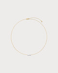 MONICA VINADER Riva 18ct Yellow Gold-Plated Vermeil Sterling-Silver and 0.11ct Lab-Grown Diamond Pendant Necklace(Gold)