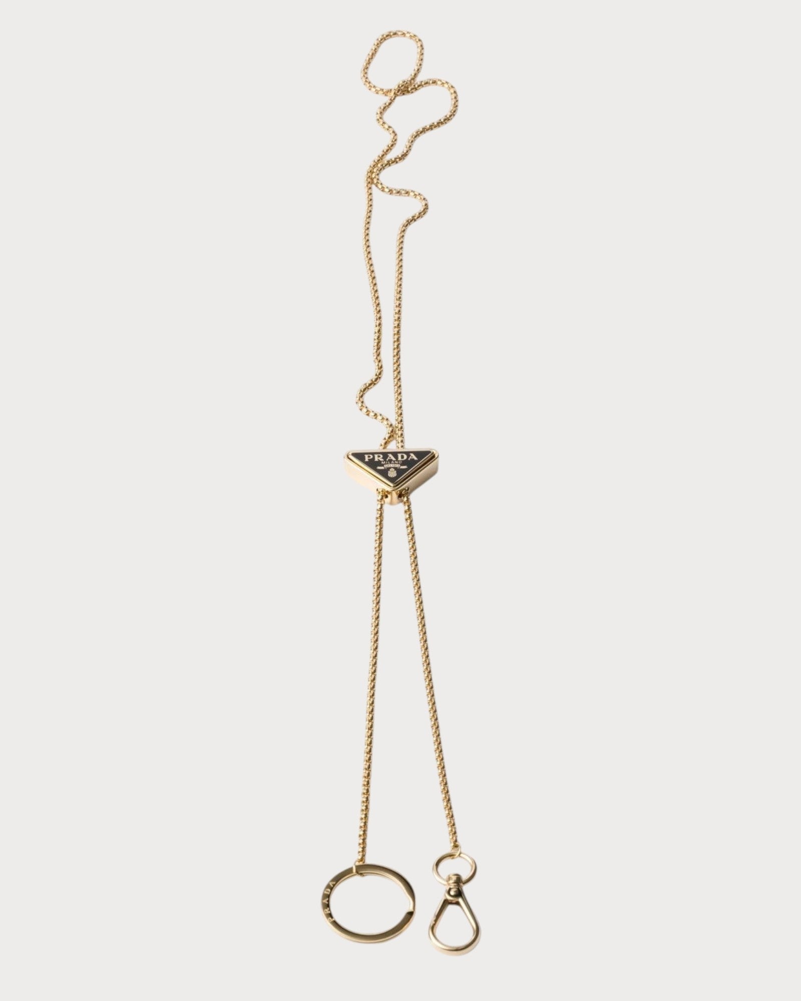 PRADA 1PS052 Metal Keychain Necklace(3 Colors)