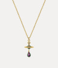 VIVIENNE WESTWOOD Aleksa Pendant Necklace Brass(Gold)
