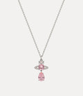 VIVIENNE WESTWOOD Ismene Drop Pendant Necklace Brass(Pink)