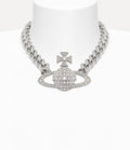VIVIENNE WESTWOOD Neysa Chain Necklace Brass(Silver)